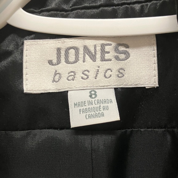 Vintage Jones Basic evening jacket with satin accent collar, black, size 8 - Picture 4 of 10